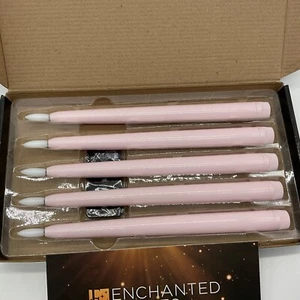 Candele coniche rosa senza fiamma con telecomando set di 5, alte 11 pollici - Foto 1 di 8