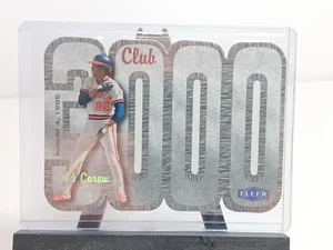 2000 Fleer Rod Carew 3000 Hit Club Insert Card - Picture 1 of 2