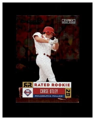 Donruss Rated Rookie #43 2005 Chase Utley Career Stat Line 61/78 Phillies Foto 1 de 2