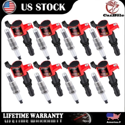8x bobinas de encendido y bujías para Ford Explorer 2006-2008 4,6 L Expedition 5,4 L Foto 1 de 4