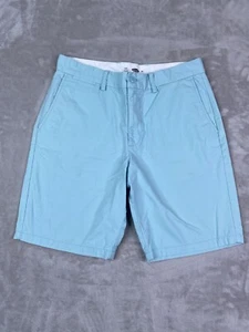 Old Navy Men’s Slim Flat Front Chino Shorts Light Blue Size 33 - Picture 1 of 6