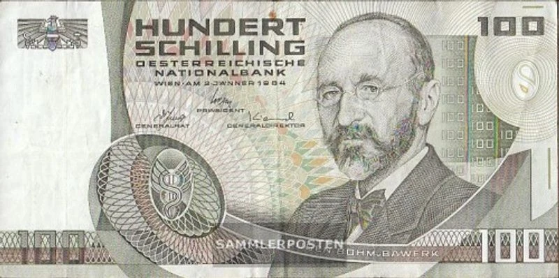 Austria Número de selección: 287 1 punto en la parte superior usado (III) 1984 100 chelines Foto 1 de 1