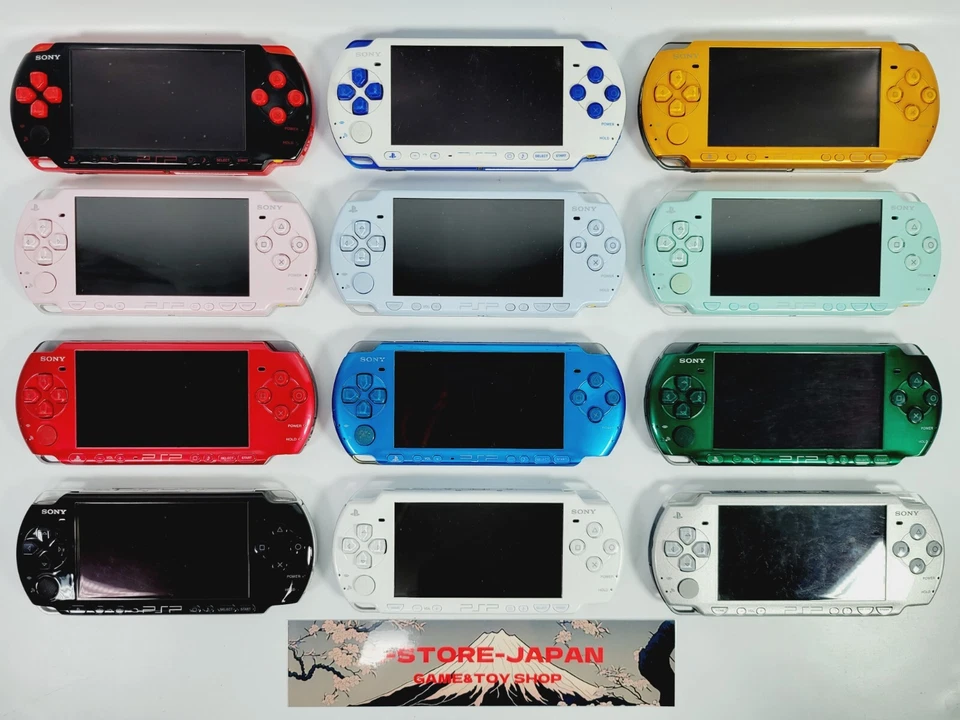 Sony PSP 3000 Console Various Color  Genuine battery Memory Stick Region Free - Image 1 of 1
