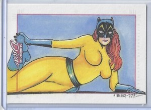 Marvel Dangerous Divas Sketch Card Hellcat Steven Miller AP 777 SMC