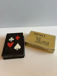 Seltene MCM Royal Lustertone Spielkarten rot schwarz weiß Hartkarton - Bild 1 von 7