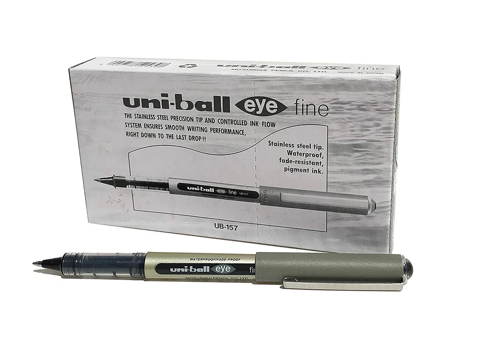 Uni-Ball UB-157 Rollerball Pen 0.7Mm Ball - Pack of 5 - Black