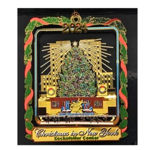 Rockefeller Center Christmas Tree Ornament New York City Personalize Year Charm - Picture 1 of 8