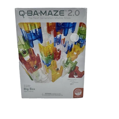Q-BA-MAZE 2.0 Laberinto de Mármol Próxima Generación 72 Cubos Caja Grande Mindware Nuevo Foto 1 de 4