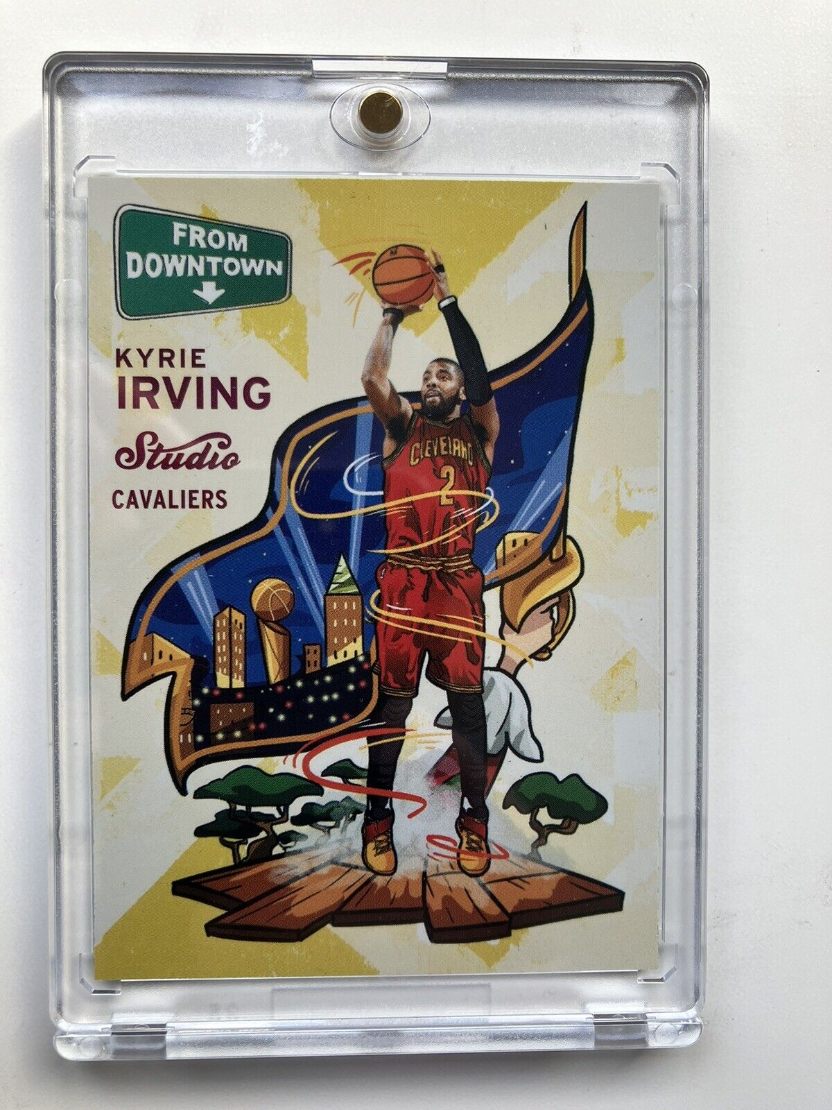 2016/17 Panini Studio Kyrie Irving Downtown Cavaliers 