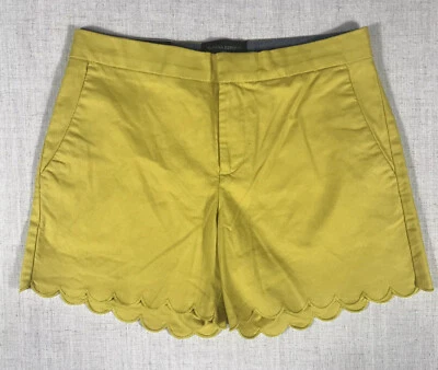 Banana Republic Scalloped Hem Stretch Cotton Size 0 NWT - Image 1 of 4