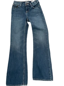 GAP size 10 slim boot cut adj waist kids girls denim jeans - Picture 1 of 6
