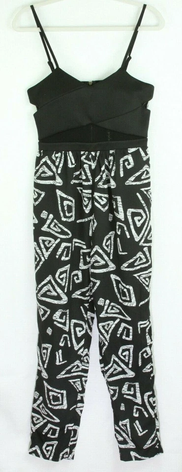 Mono Fire Los Angeles Grande Negro Blanco Mujer Sujetador Incorporado Nuevo Foto 1 de 4