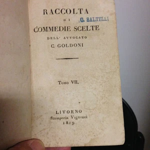 1819 GOLDONI - SAMMLUNG AUSGEWÄHLTER KOMÖDIEN - BAND VII - - Bild 1 von 1
