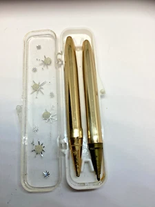 Mobil Dealer Convention 1962 Pen & Pencil Short Teacher's Set goldfarben in Box - Bild 1 von 8