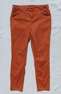 Jeans alla caviglia CHICO’S So Slimming 1 8 10 arancione albicocca raso elasticizzato ragazza - Foto 1 di 5