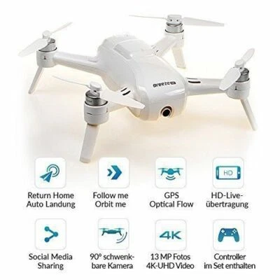 Cámara voladora Yuneec Breeze - Drone inteligente compacto con ultra alta definición 4K Foto 1 de 2