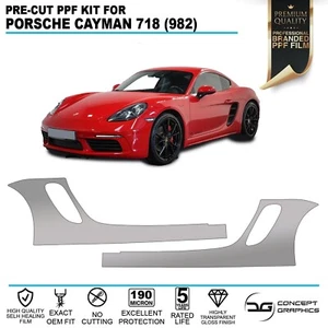 Seitenschweller Steinschutz Lackschutzfolie für Porsche Cayman 718 982 PPF - Bild 1 von 5