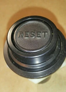 1-1/2" Negro RESET 7/8" Botón Momento Al Ras - Tuerca Tornillo Hexagonal Eje 2-1/8" - Imagen 1 de 2