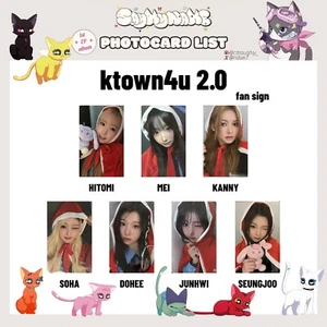 SAY MY NAME 1st EP ALBUM "SAY MY NAME" KTOWN4U 2.0 FANSIGN PHOTOCARD OFFICIAL - Picture 1 of 2