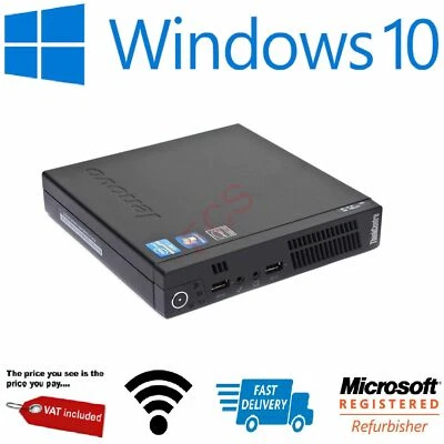 Lenovo M92 i7 1TB 16GB 480GB SSD USB 3 FAST TINY PC DESKTOP SMALL Win10 Pro WiFi - Image 1 of 4