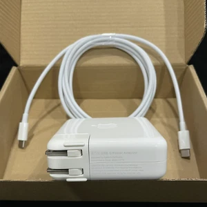 OEM 87W USB C Power Adapter Charger for Macbook Pro 15" A1707 A1919 A1990 +Cord - Picture 1 of 4