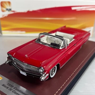 1/43 GLM Stamp 1959 Continental Mark IV Open roof Bolero Red GLM102801 - Image 1 of 2