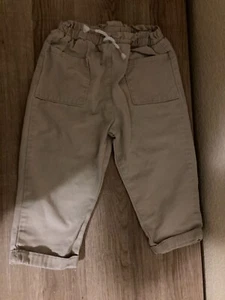 Pantalones Garanimals Caqui 24 Meses Beige Tostado Bolsillos Cintura Elástica Cordón - Imagen 1 de 3