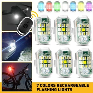 Luz Estroboscópica LED Inalámbrica 7 Colores Control Remoto Lámpara Intermitente 4 Coche Moto - Imagen 1 de 17