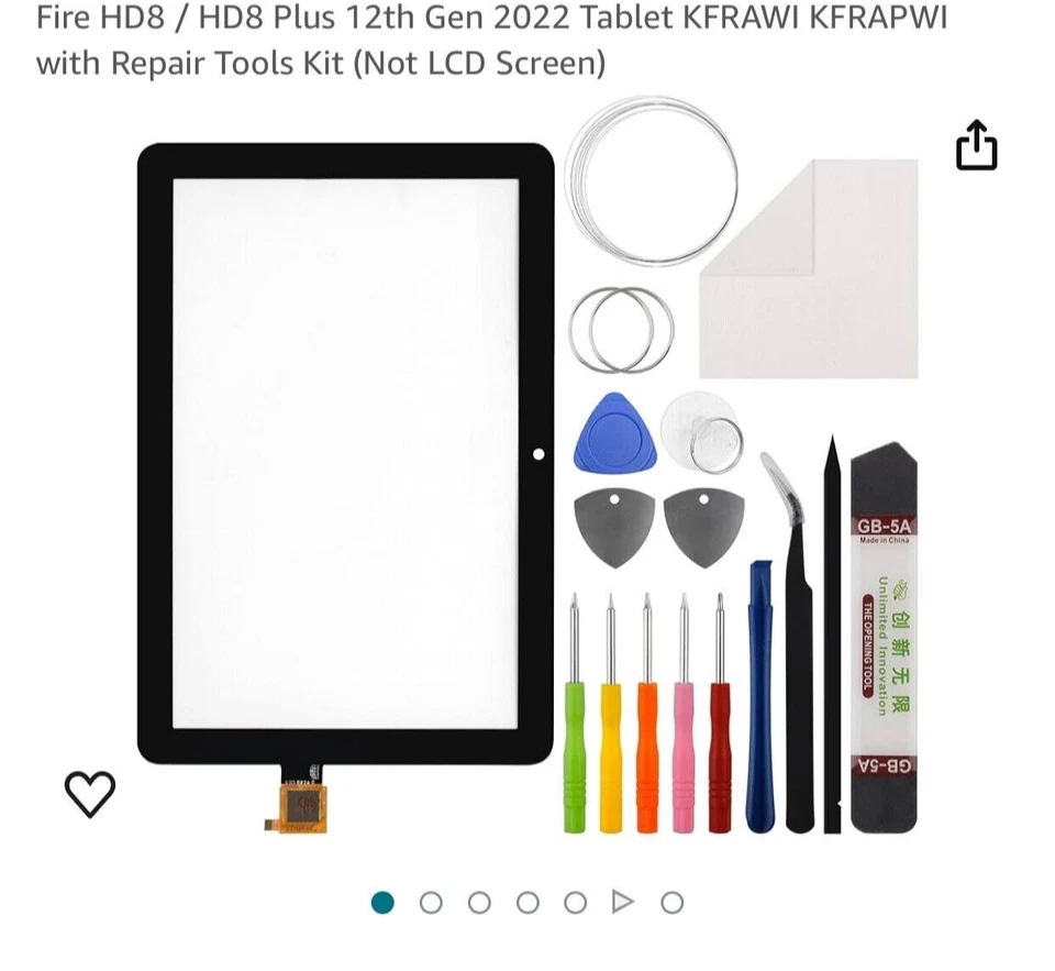 Touch Screen Replacement for Amazon tablet /kindle12th Gen KFRAPWI - Bild 1 von 1