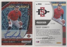 2020 Panini Prizm Draft Picks Red Donut Circle /99 Casey Schmitt #PDP49 Auto