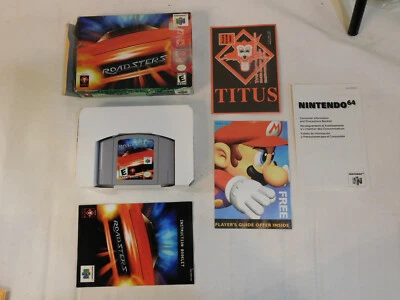 Roadsters Nintendo 64 N64 N64 Complete in Box CIB Box Manual Inserts - Image 1 of 4