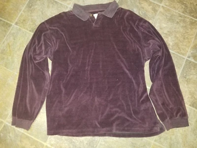 Merona Vintage Mens Dress Shirt Maroon Long Sleeve Size L - Image 1 of 4