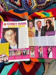 Corey Haim Death Dead Celebrity Magazine Clippings x 2 pages Pack Vintage Bundle - Picture 1 of 3