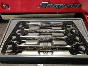Blue Point BOERM704, 4pc 12-Pt Metric Ratcheting Combination Wrench Set - Picture 1 of 11