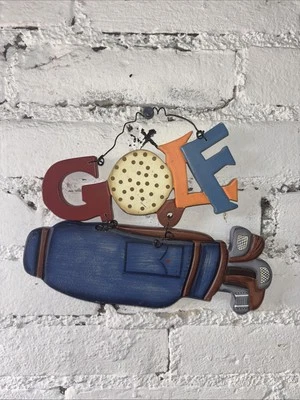 Golf Wooden Sign. Home Decor, Home Office, Man Cave Approximately 7” Wide - Image 1 of 4