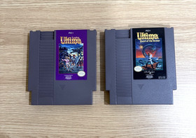 Ultima Quest of the Avatar & Ultima Exodus Nintendo NES cartridges Tested Works
