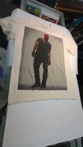 NEW YEEZUS TOUR CREAM COLOR T SHIRT SIZE MEDIUM NO WEAR LARGE PRINT - Picture 1 of 12