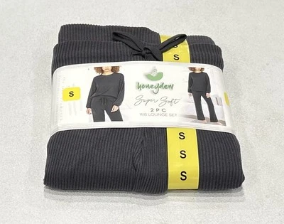 Honeydew Women's 2-Piece Super Soft Rib Lounge Set, Charcoal (Gray), Size S - Image 1 of 4