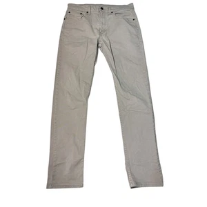 Levi Strauss 502 Regular Taper Fit Jeans Mens W32 L34 Beige Cotton Stretch - Picture 1 of 16