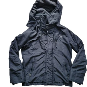 Abercrombie & Fitch Jacket Mens Small Black All Season Weather Warrior Hooded - Picture 1 of 9