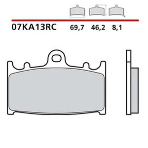 BREMBO KIT PASTIGLIE FRENO ANT. MONTA SU SUZUKI GSF N BANDIT 650/ABS 12-15-07KA1 - Foto 1 di 1