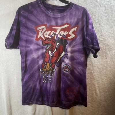 Mitchell & Ness Hardwood Classics Toronto Raptors Tie-Dye T-shirt Men’s SZ Lg - Image 1 of 4