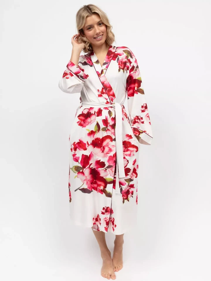 Cyberjammies Long Jersey Robe  Isabella  Sizes 10 12 14 16 18 20 - Image 1 of 3