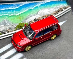 TG Fiberrun 1:64 HEC Red Forester SG9 STI SUV modello sportivo auto metallo pressofuso nuovo - Foto 1 di 10