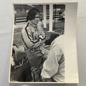 Vintage Car Racing Photo David Loring Race Driver Press Photograph Print - Picture 1 of 11