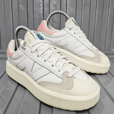 New Balance CT302 White Natural Pink Womans Size UK 5 Leather Trainers CT302OC - Image 1 of 4