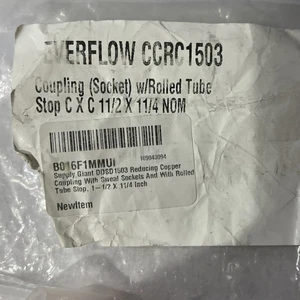 Everflow 1 1/2" Schweiß x 1-1/4" Schweißreduzierend Walzrohr Kupfer Kupplung - Bild 1 von 2