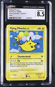 CGC 8.5 Flying Pikachu 2009 Rising Rivals 113/111 Holo Pokemon Card - Picture 1 of 2