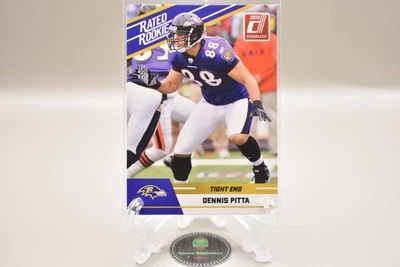 Dennis Pitta Ravens 2010 Panini Donruss Rookie RC Card Base #28 - Image 1 of 2