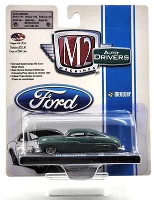 2016 M2 Machines Auto-Drivers 1949 Ford Mercury Custom Green 1:64 R-36 (16-02) - Image 1 of 4